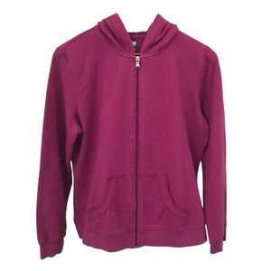 J Active Women's Sweatshirt Hooded Full Zip Hoodie Size Large